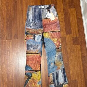 Tiger Mist Multicolor Abstract Pants